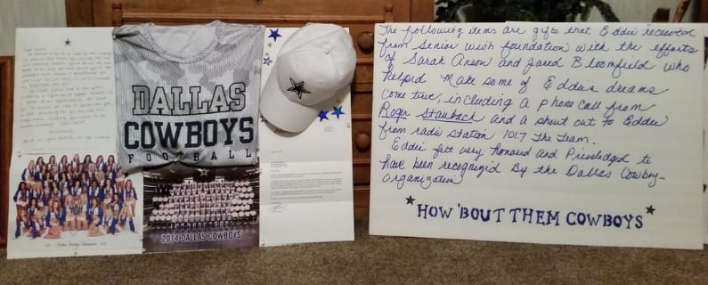 Longtime Cowboy’s Fan Receives Well-Wishes from Favorite Players