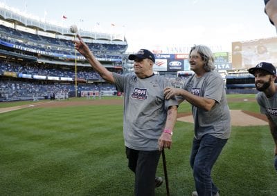 Veteran & NYC Firefighter Throws First Pitch for Yankees