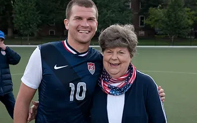 Gloria Sees Her Grandson Play in the America Cup 2014