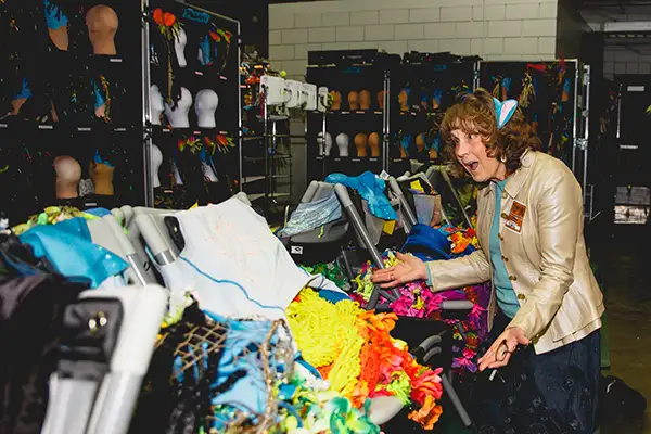 Carolyn explores the costume pieces