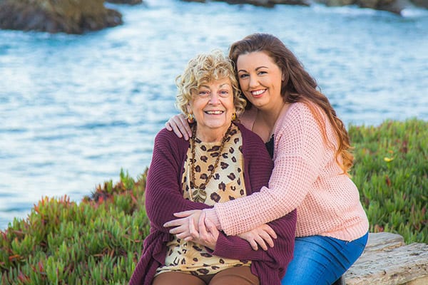 Barbara Revisits Seaside Memories with her Daughter