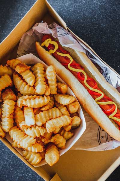 Yankee stadium hot dog