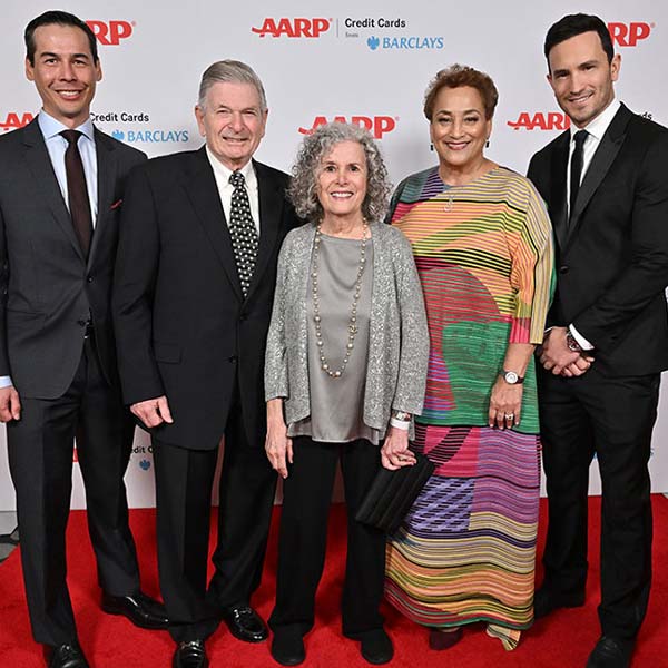 Janice wish takes place on the red carpet at AARP Movies for Grownups award