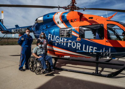 EMT Volunteer Allen Visits the Flight for Life Headquarters