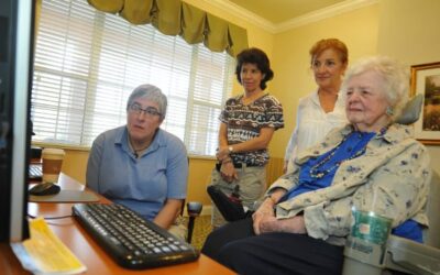 Mary Helen Shares a Special Day with Two of her Nieces