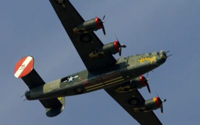 Bob Flies in a WWII-era Bomber