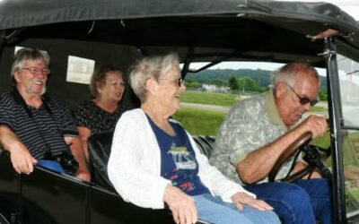 Donna Takes a Ride in a Model T Ford