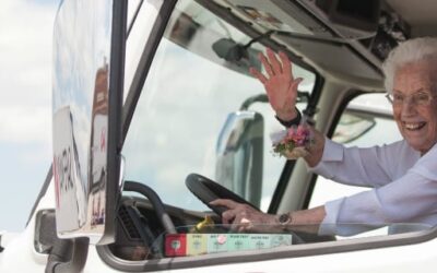 Elleen Gets Back Up in an 18-Wheeler