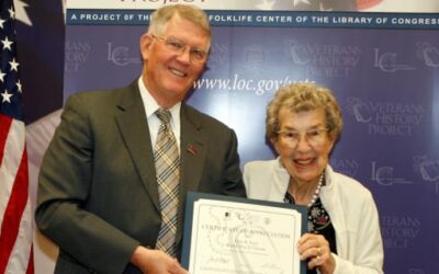 Elsie Sees her Photo and Interviews in Library of Congress