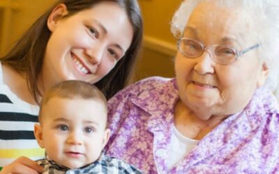 Gloria Meets her Great-Grandson for the First Time