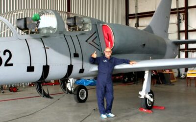 Vincent Flies on a Jet Fighter