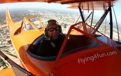 Jim Flies in an Open-Cockpit Navy Training Plane