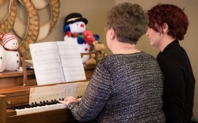 Judy Touches the Keys to Happiness in First Piano Performance