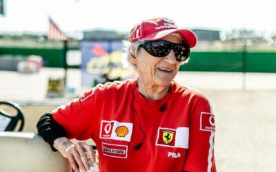 Judi Leads the Race in a Formula 1 Pace Car