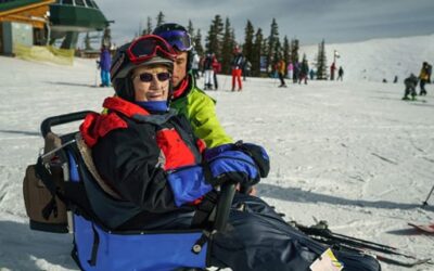 Eleanor Skis Keystone Slopes with Olympic Athlete Jeremy Bloom