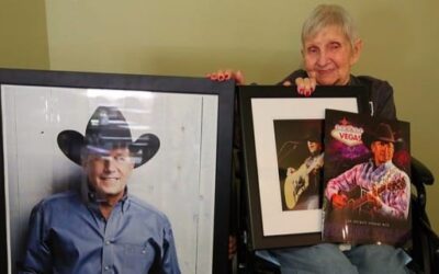 Hazel Opens Gift of George Strait Memorabilia