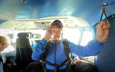 Marguerite goes skydiving from 13,500 feet