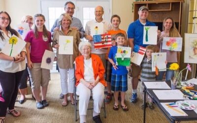 Mary Lou Teaches an Art Class