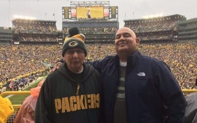 Sam and Son See Packer’s Play At Lambeau Field