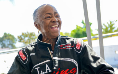 Shirley Drives a Professional Race Car