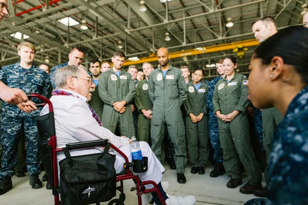 Veteran honored at 75th Pearl Harbor anniversary