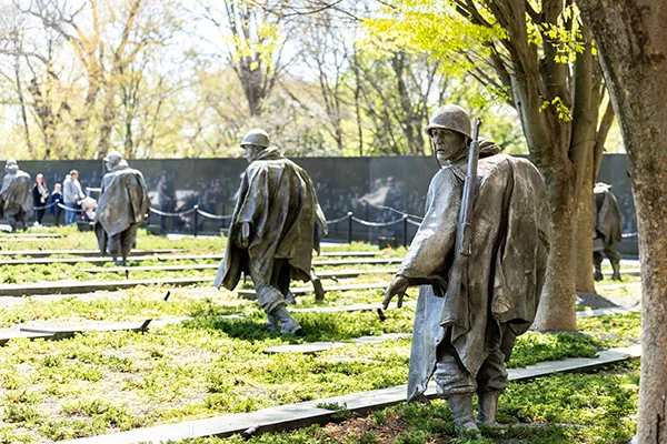 The Korean War Veterans Memorial in Washington, D.C.