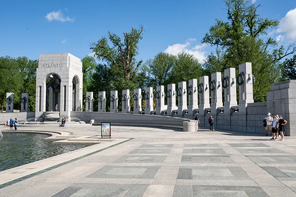 The Word War II Memorial in Washington, D.C.