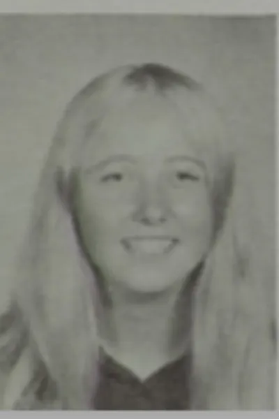 A 1970s black-and-white photo of a girl.