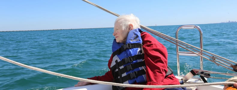 Grace Sails a Sailboat